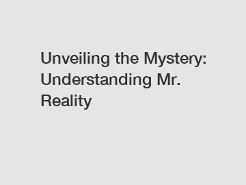 Unveiling the Mystery: Understanding Mr. Reality