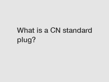What is a CN standard plug?