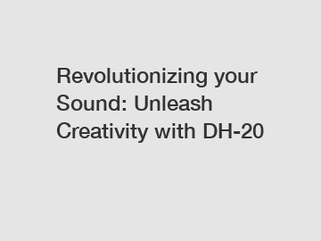 Revolutionizing your Sound: Unleash Creativity with DH-20