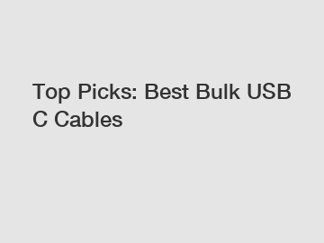 Top Picks: Best Bulk USB C Cables