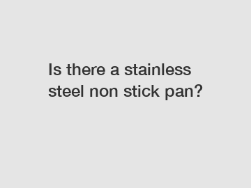 Is there a stainless steel non stick pan?