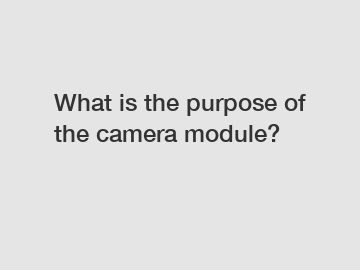 What is the purpose of the camera module?