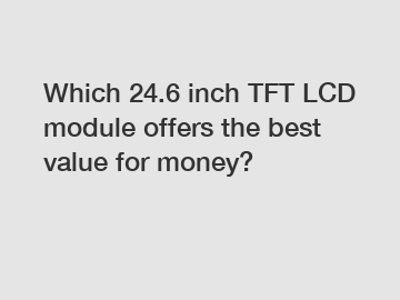 Which 24.6 inch TFT LCD module offers the best value for money?
