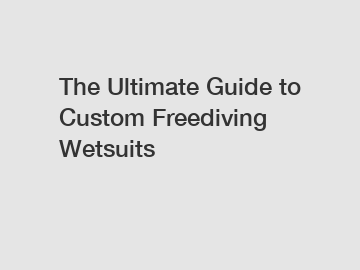 The Ultimate Guide to Custom Freediving Wetsuits