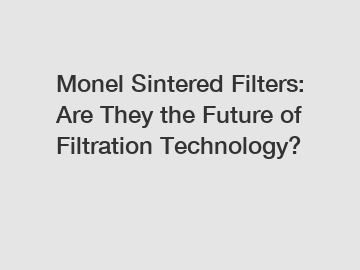 Monel Sintered Filters: Are They the Future of Filtration Technology?