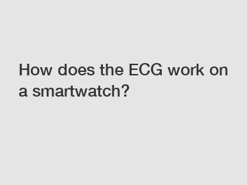 How does the ECG work on a smartwatch?