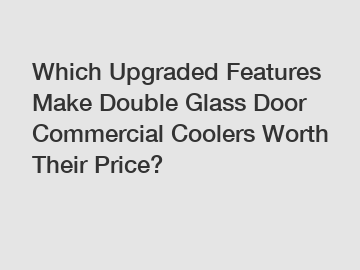 Which Upgraded Features Make Double Glass Door Commercial Coolers Worth Their Price?