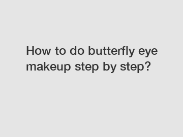 How to do butterfly eye makeup step by step?