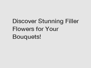 Discover Stunning Filler Flowers for Your Bouquets!
